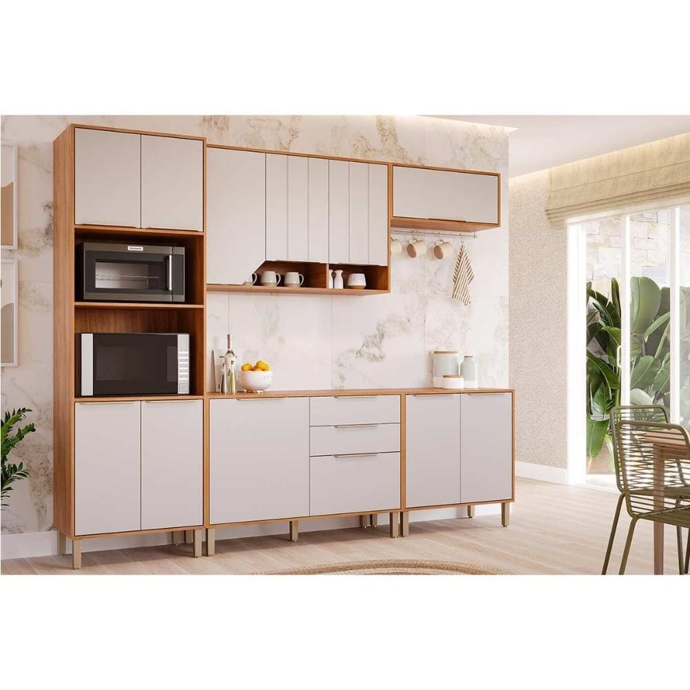 Kit Cozinha MGM 5 Peças Celeste C5P174 Cinamomo/Off