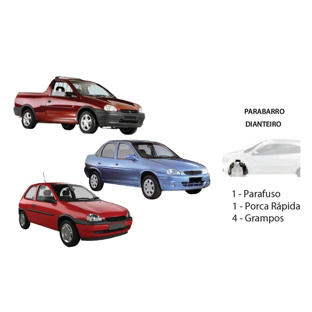 Kit Presilha Parabarro Dianteiro Corsa E Pickup 94-02