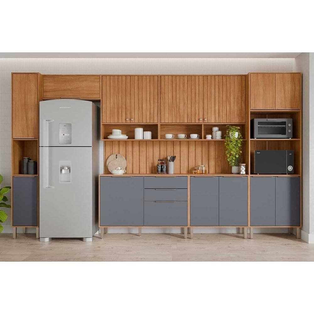 Kit Cozinha MGM 9 Peças Divina C9P25 Cinamomo/Titanium