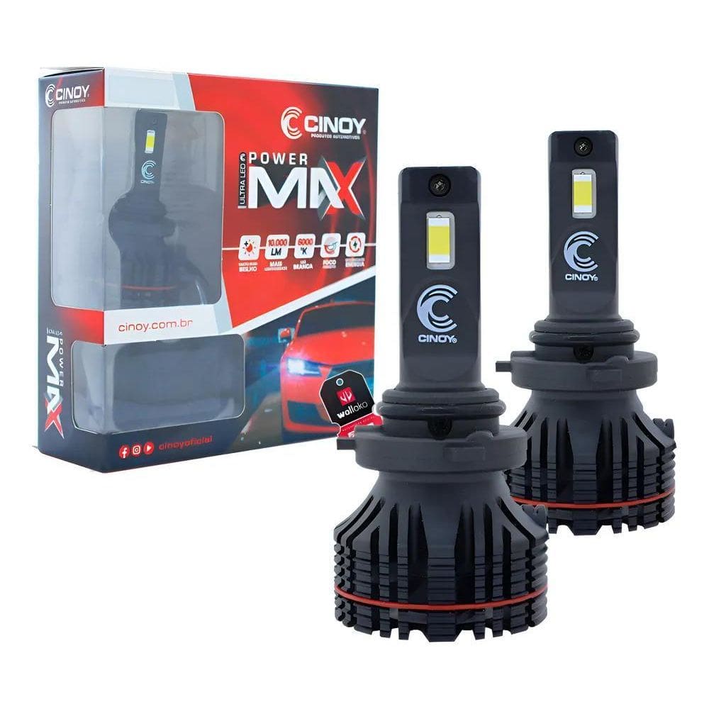 Kit Lampada Ultra Led Power Max Cinoy H4 10000Lm 6000K 55W H