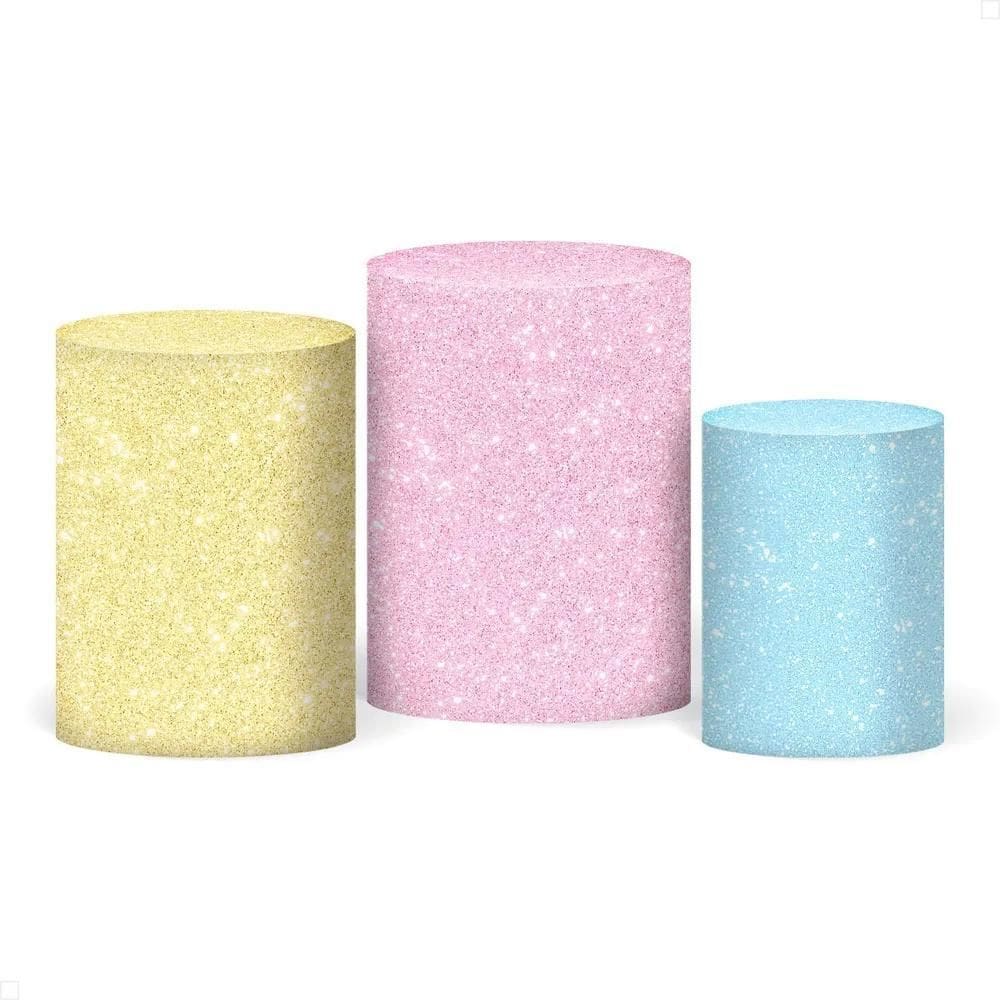 Trio Capas Cilindro Sublimado Glitter Veste F - Candy Colors