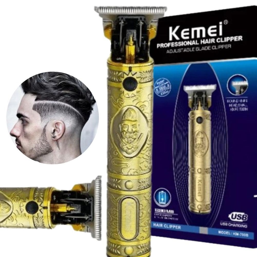 Aparador De Pelo Kmei 1974 Recarregável E Leve Para Barba