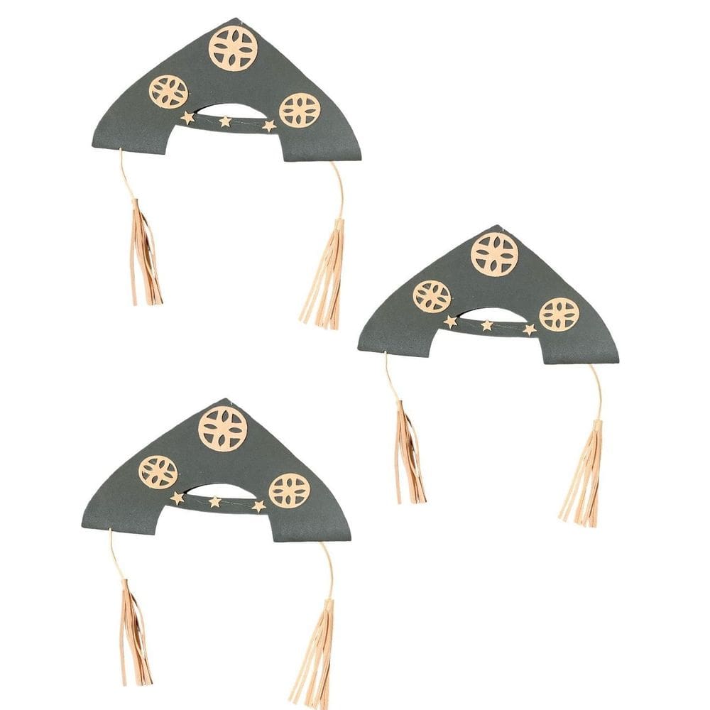 Kit 3 Un Chapéu Maria Bonita Cangaceiro Lampião Fantasia