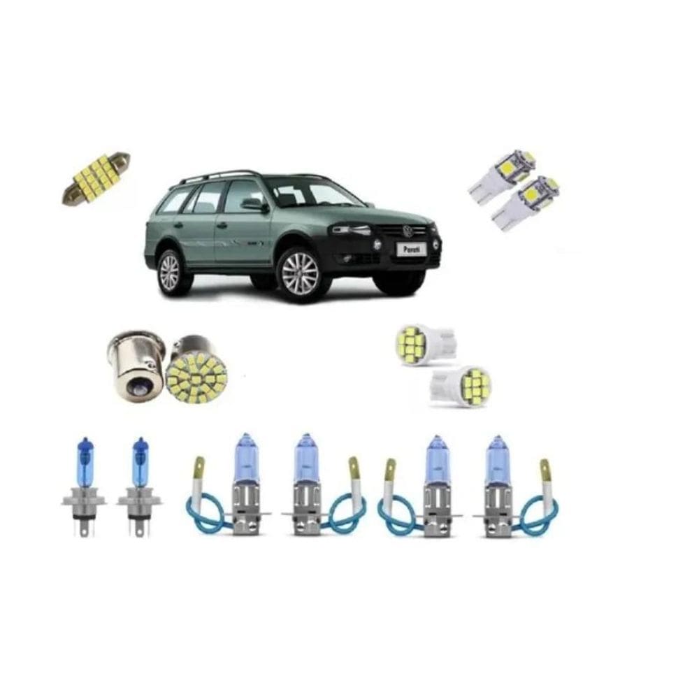 Kit Lâmpadas Super Branca + Led Parati Surf