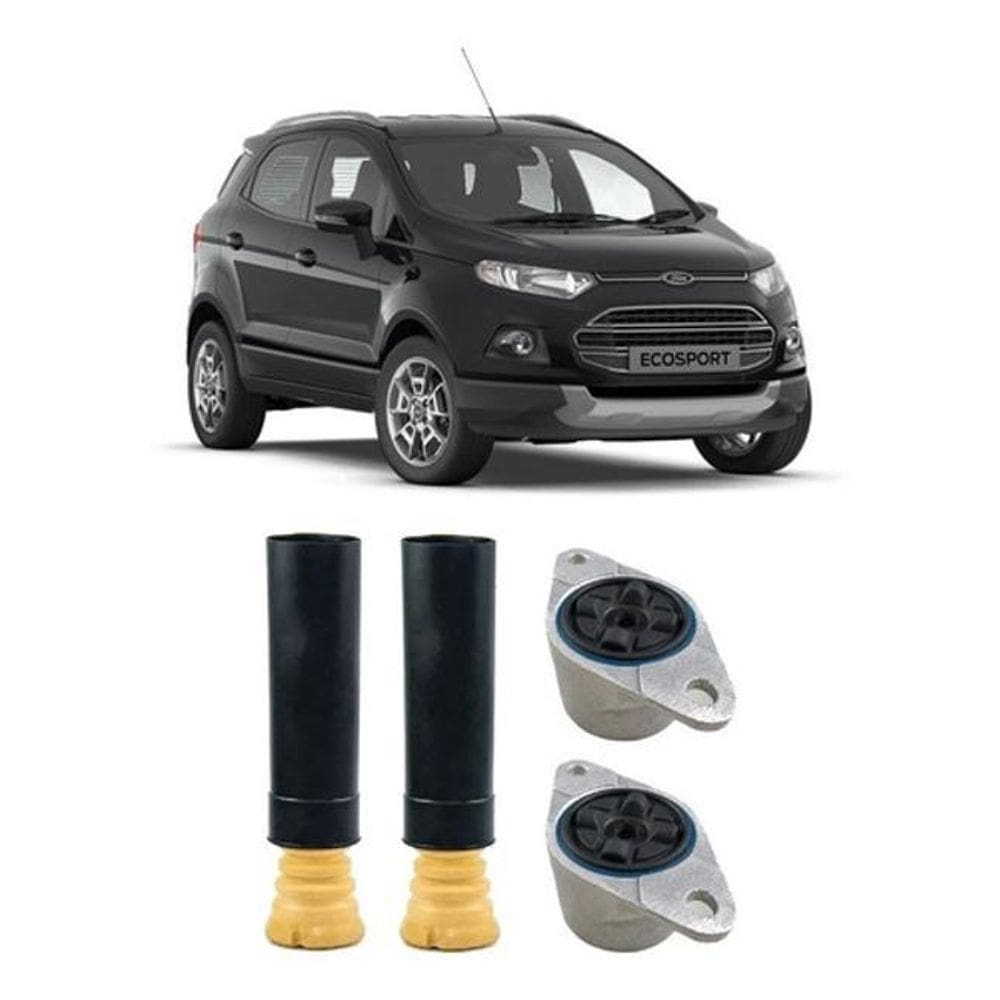 2 Kit Coxim Batente Coifa Traseiro New Ecosport 2013 A 2020