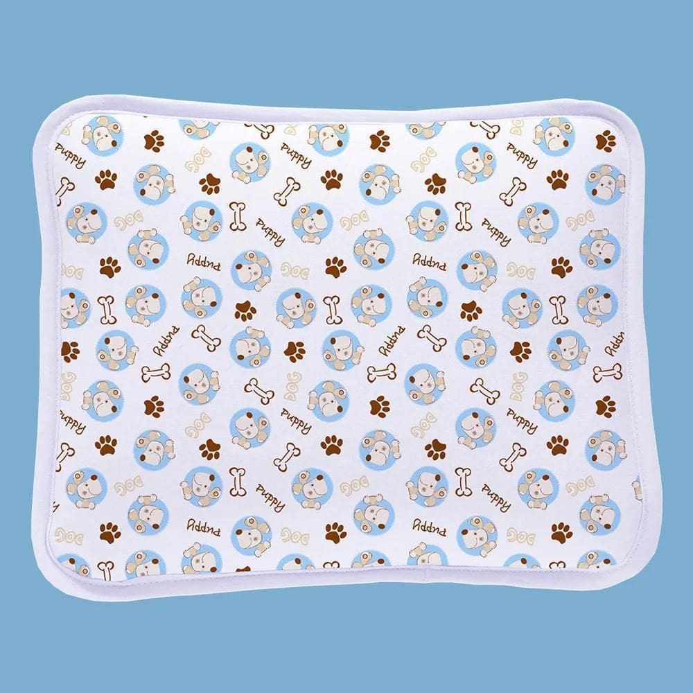 Jogo Berço Bebê Lençol Fronha Malha 100% Algodão Baby Dog