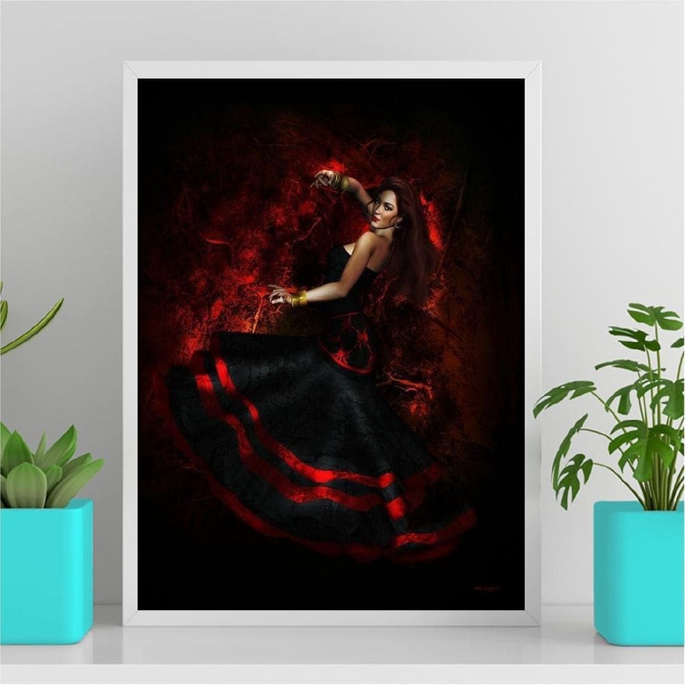 Quadro Maria Padilha Pombagira 33X24Cm Branca