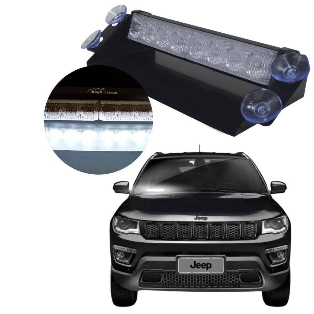 Barra Sinalizadora Giroflex Led Suporte Fixacao 10 A 80V 18W