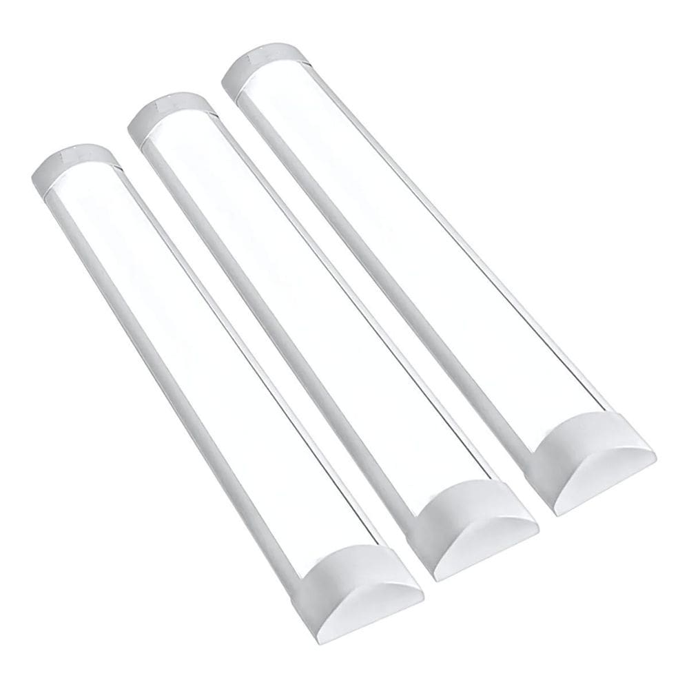 Kit Luminária Linear 20W 60Cm 6500K Branco Frio 3 Unidades