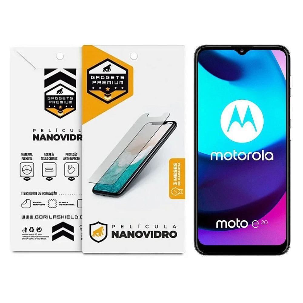 Película Para Motorola Moto E20 - Nano Vidro - Gshield