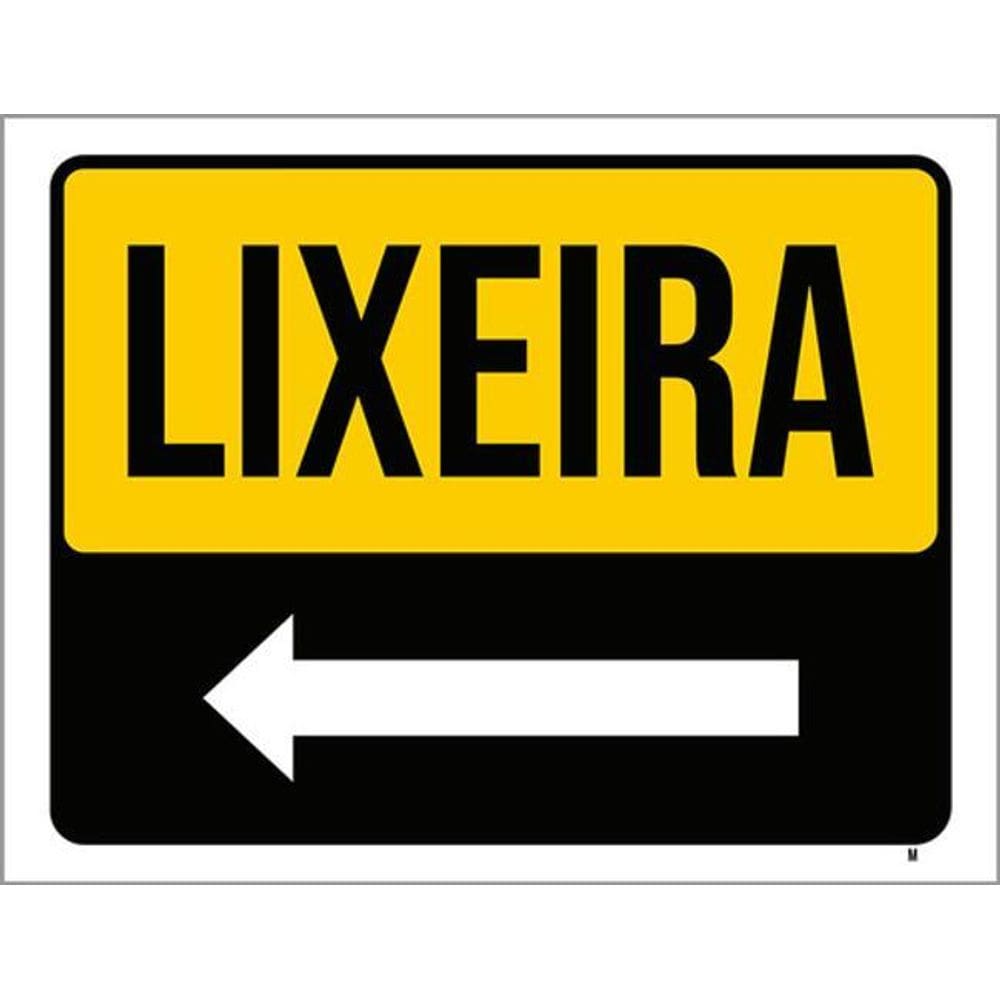 Kit 10 Placas Identifique-Se Portaria Lado Seta Esquerda