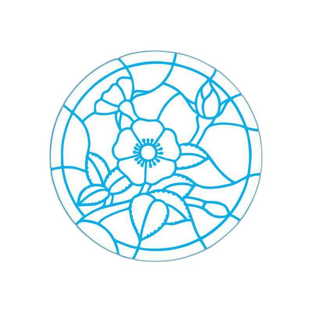 Stencil Tamako Mandala Vitral - 30X30Cm - Ref 9796