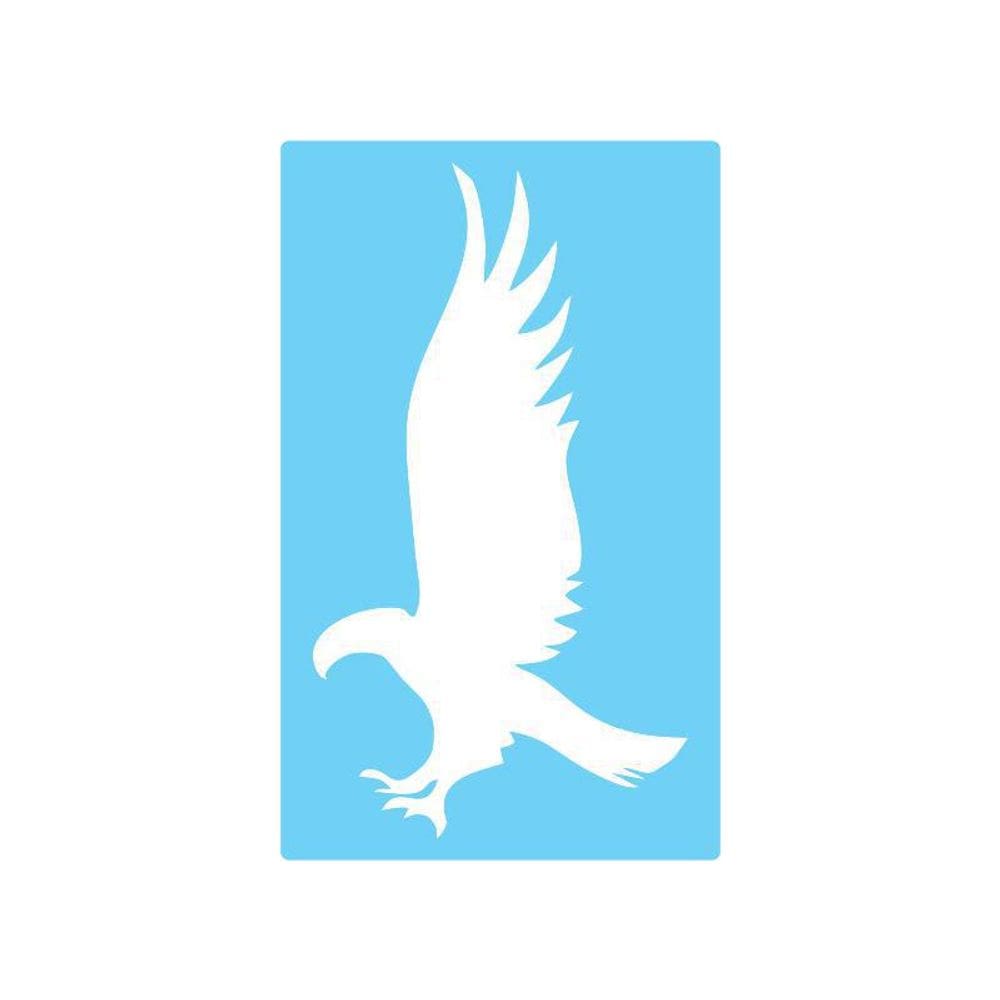 Stencil De Parede Tamako Águia - 55 X 90Cm - Ref 520