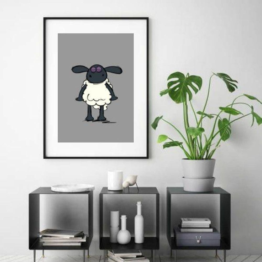 Quadro Ovelhinha Chaun Carneiro - 60X48Cm