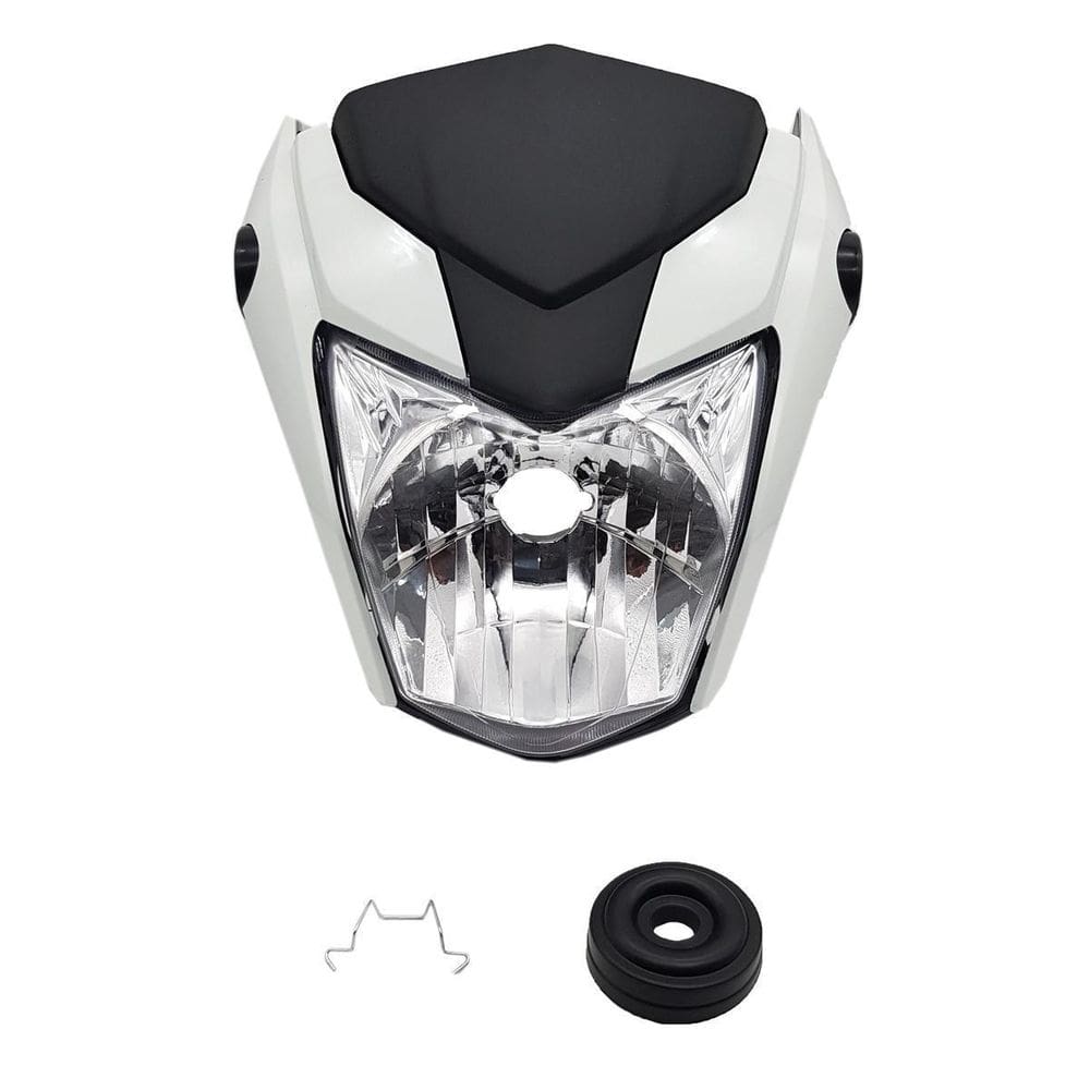 Kit Carenagem Branco Ross E Farol Cg 160 Ex 16/17 Esd