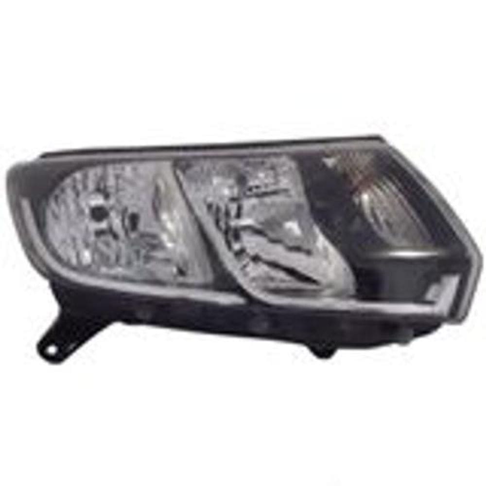 Farol Foco Duplo Masc Negra Friso Crom LE Logan Sandero 1419