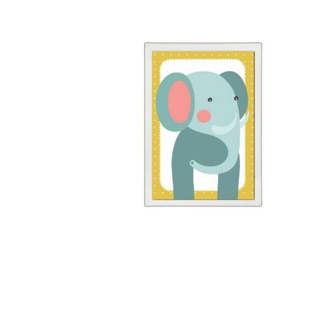 Quadro Infantil Safari - Elefantinho 45X34Cm