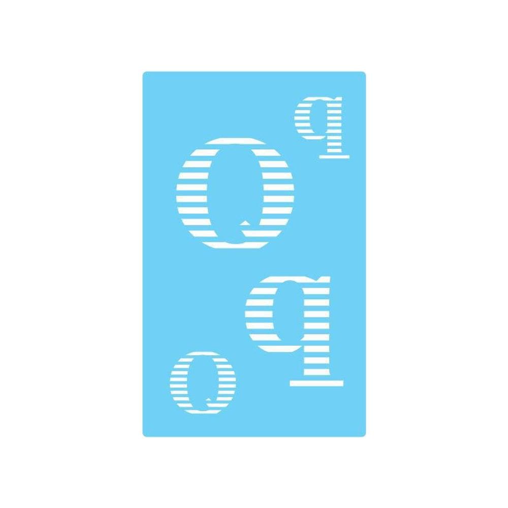 Stencil De Parede Tamako Alfabeto Letra 55X90Cm - Ref 317