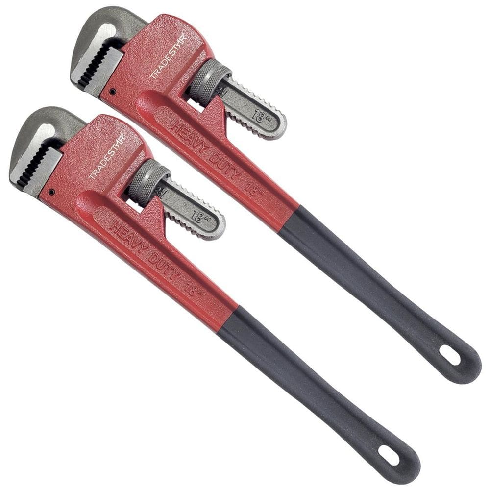 Kit 2 Chave Grifo Tipo Americano Mordentes Aço 18 Pol 450Mm