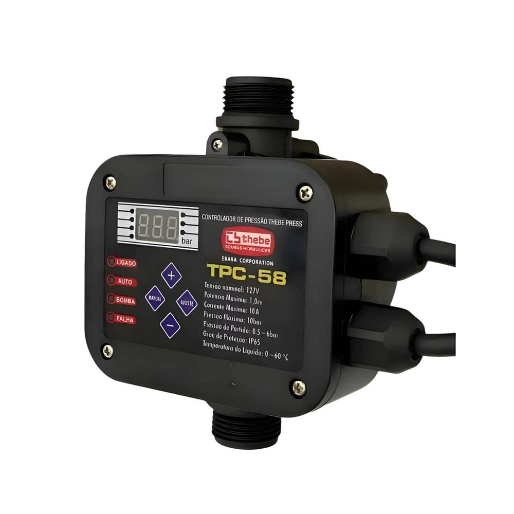 Controlador Eletrônico 1,0 Cv Tpc-58 Monofásico 127v Thebe
