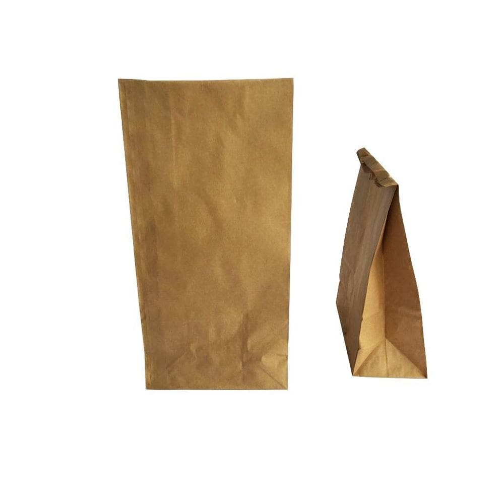 200 Saco De Papel Para Lanche Kraft Liso 33X22X10,5Cm 10Kg