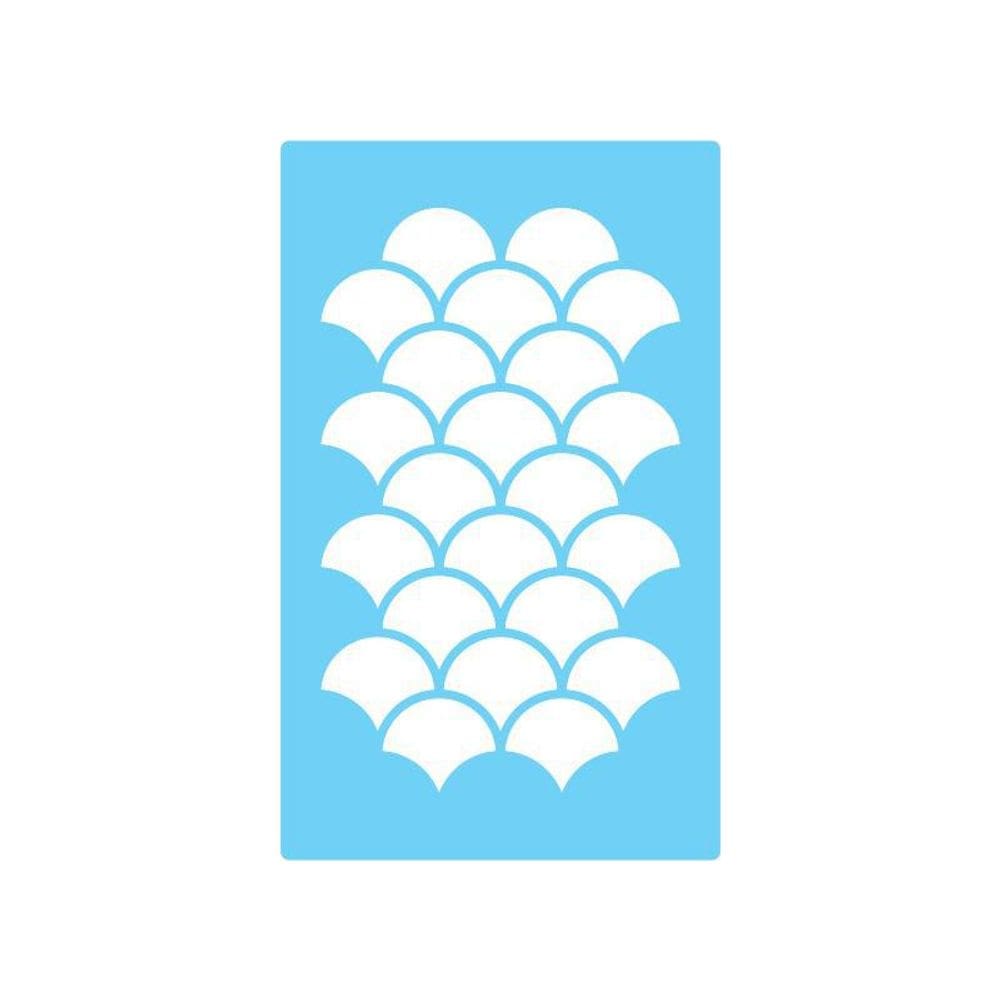 Stencil De Parede Tamako Textura - 55 X 90Cm - Ref 247