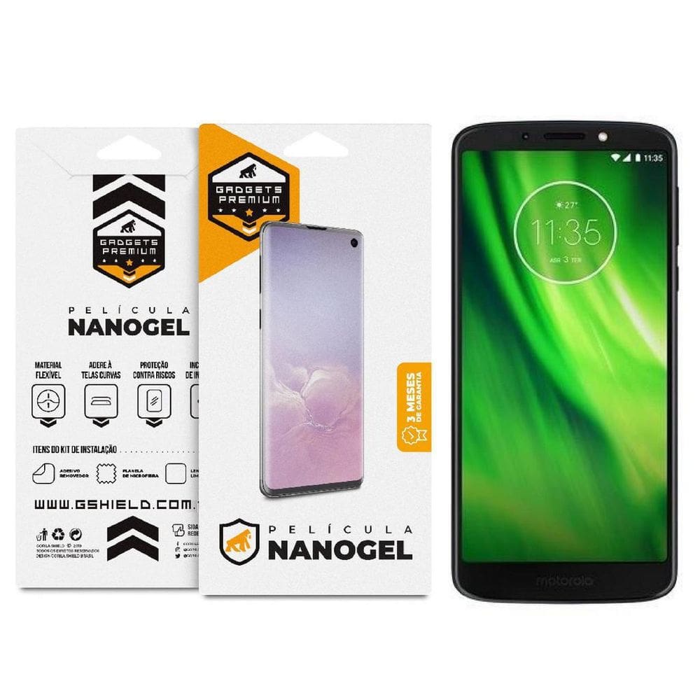 Película Nano Gel Dupla Moto G6 Play