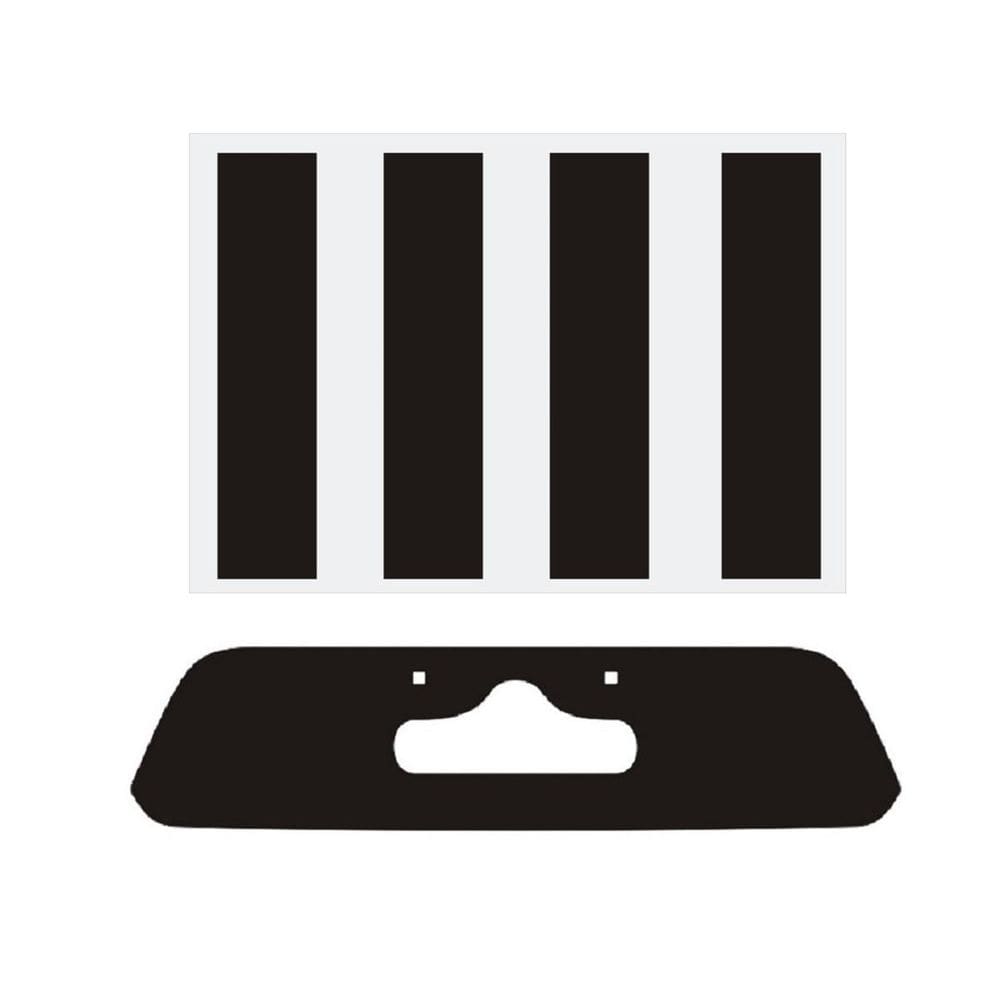 Adesivo De Placa Golf 2008 A 2014 E 4 Tiras Coluna 14X60 Cm