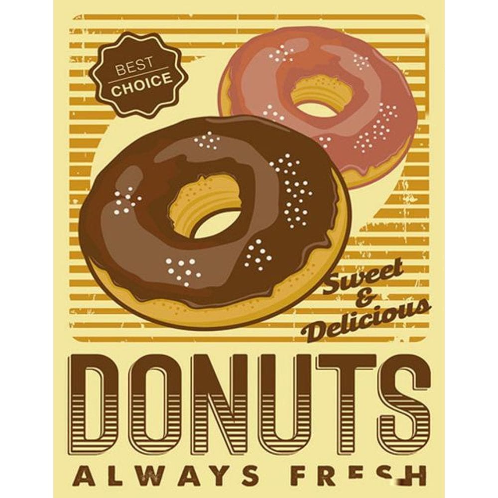 Kit 3 Placas Donuts Always Fresh