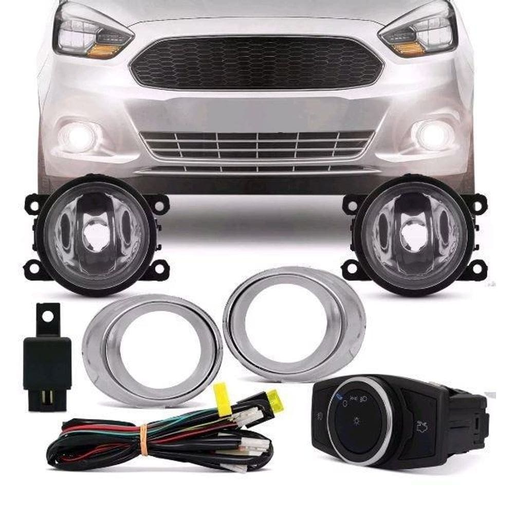 Kit Farol Milha Novo Ka 15 16 17 18 19 Modelo