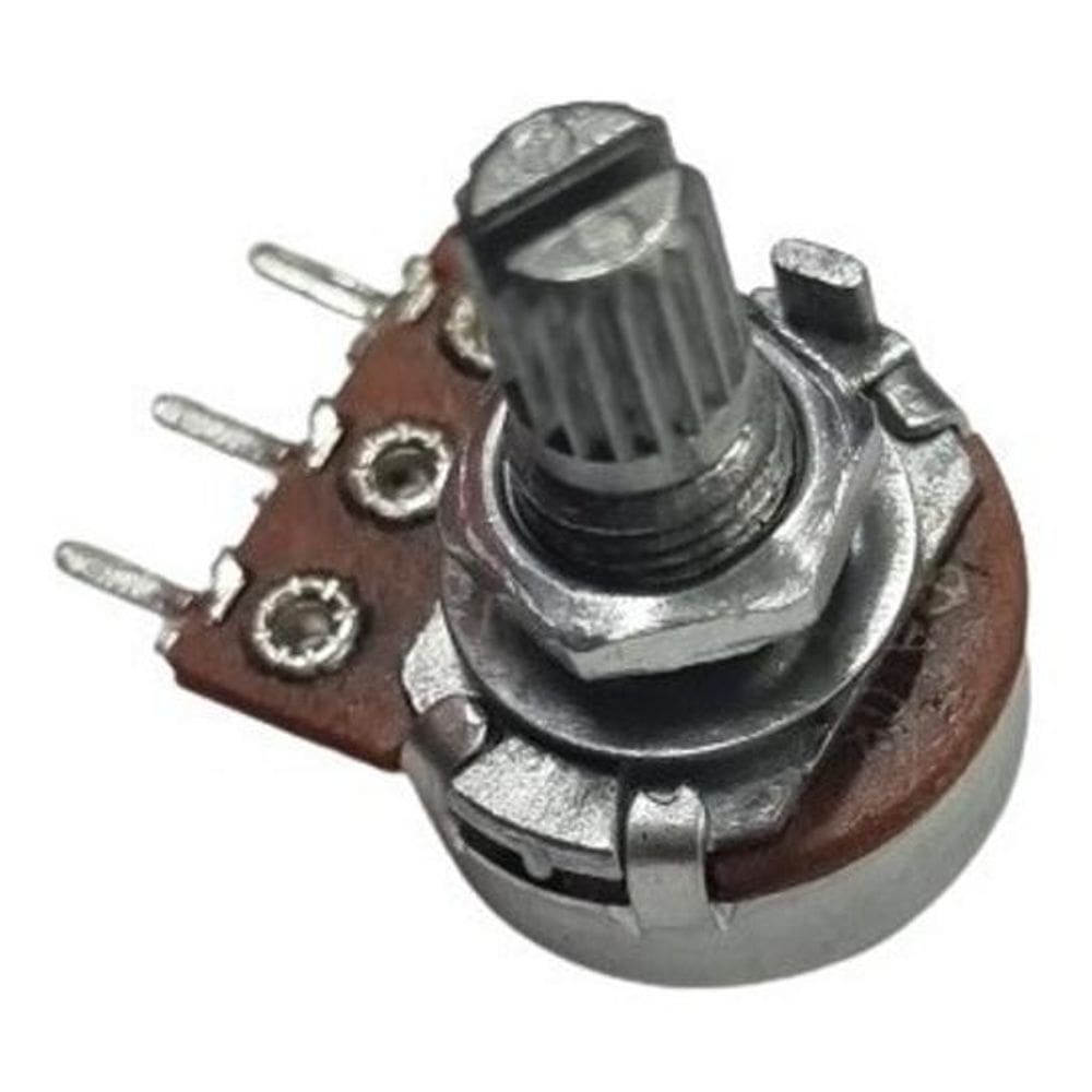 Potenciômetro 10K A L15 Eixo Curto Sem Chave 16Mm