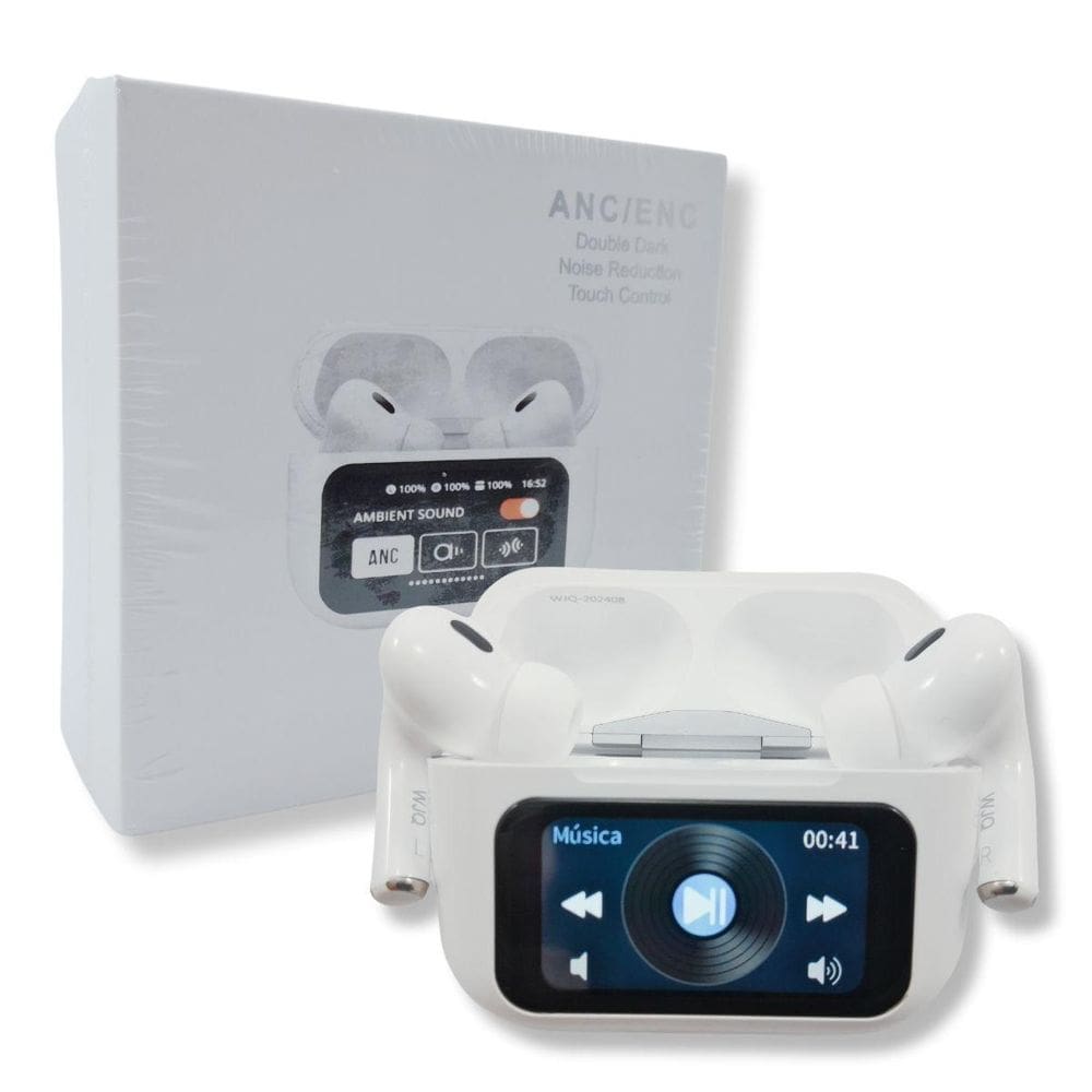 Kit 02 Fones Ouvido Bluetooth V5.4 Sem Fio Tws Visor Touch