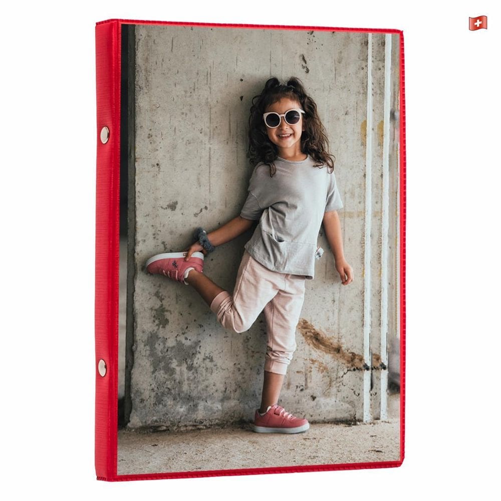 Album De Fotos 15X21/40 Vermelho-Sangue Amor Namoro Visor