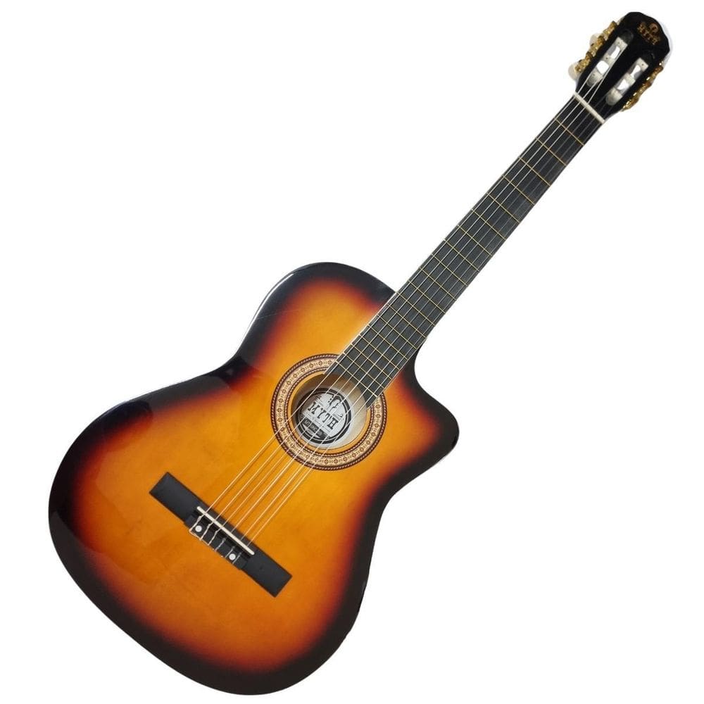 Violão Nylon Acústico 39 Cutway Brilho Myth Mt39Nc Sunburst