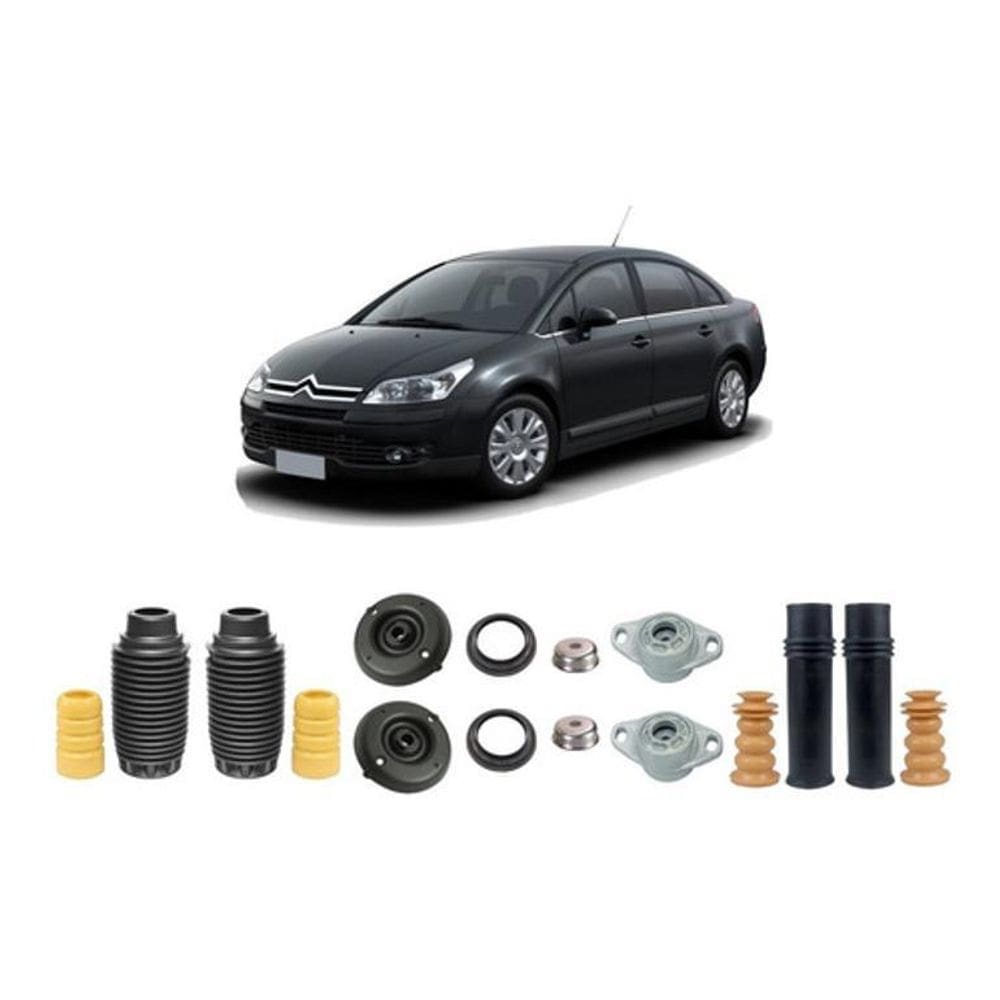 4 Kit Coxim Dianteiro Traseiro Completo C4 Pallas 2007/2012