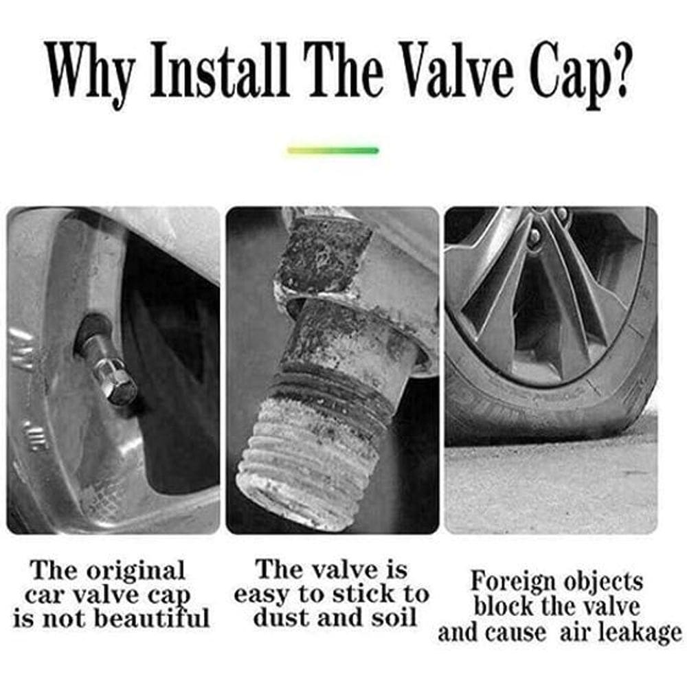 Bico Tampa Válvula Pneu Carro Moto Ciclista Led Luminoso Cor