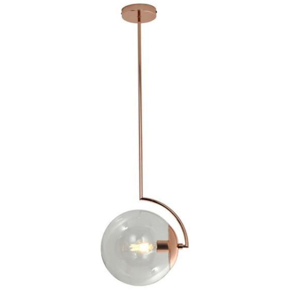 Pendente Orbis 1Xe27 Coppery+Clear - Hevvy - Sl-0534/H1Clear