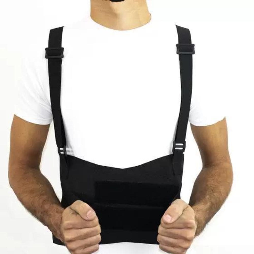 Cinta Lombar Postural Ergonomica Com Suporte De Ombro