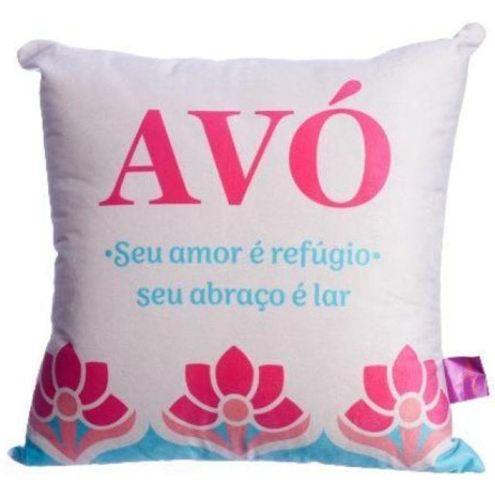 Almofada Dia Das Mães Mãevó Flores 10065174 40X40Cm