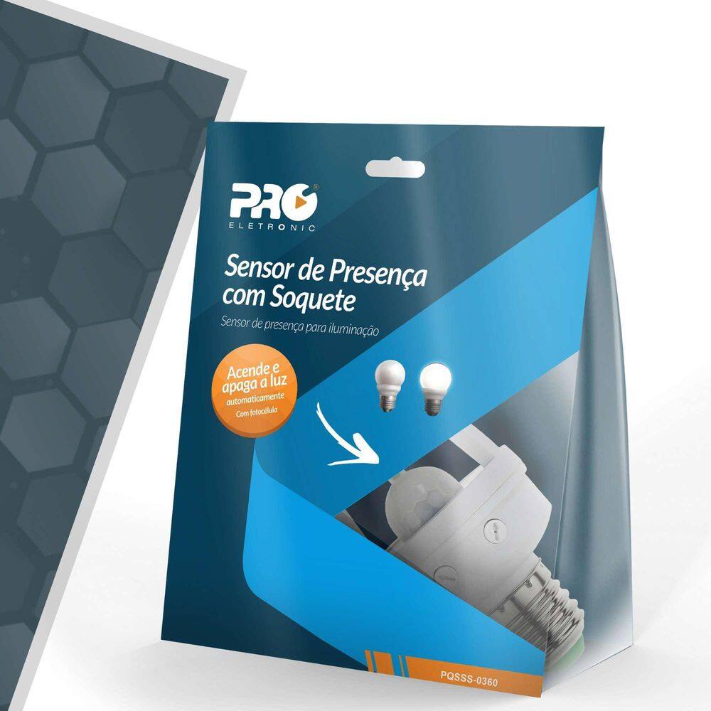 Sensor De Presença Soquete 360 Graus Pqsss-0360