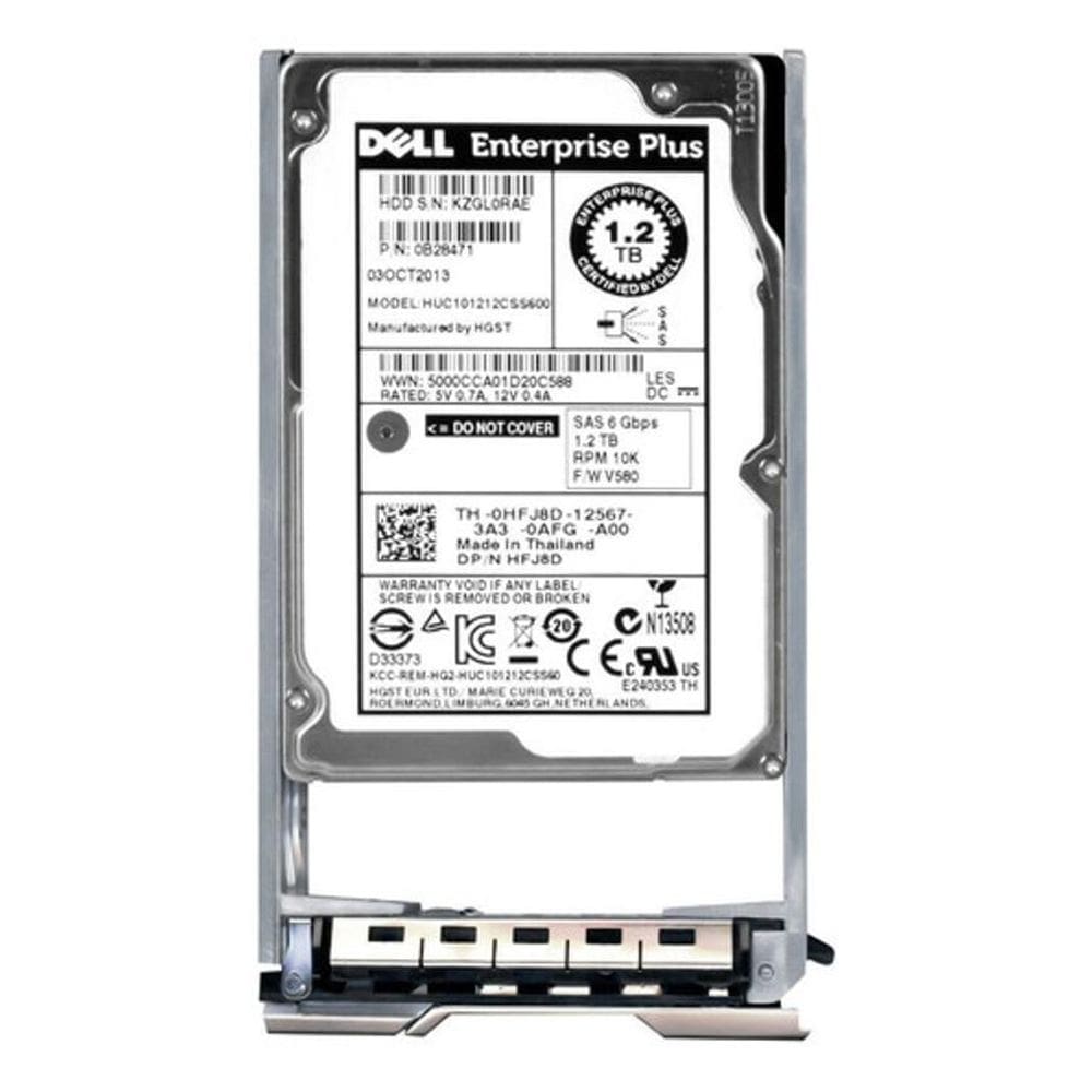 Hd Sas Dell 1.2Tb 10K Hfj8D 0Hfj8D 6G 2.5 Enterprise Plus