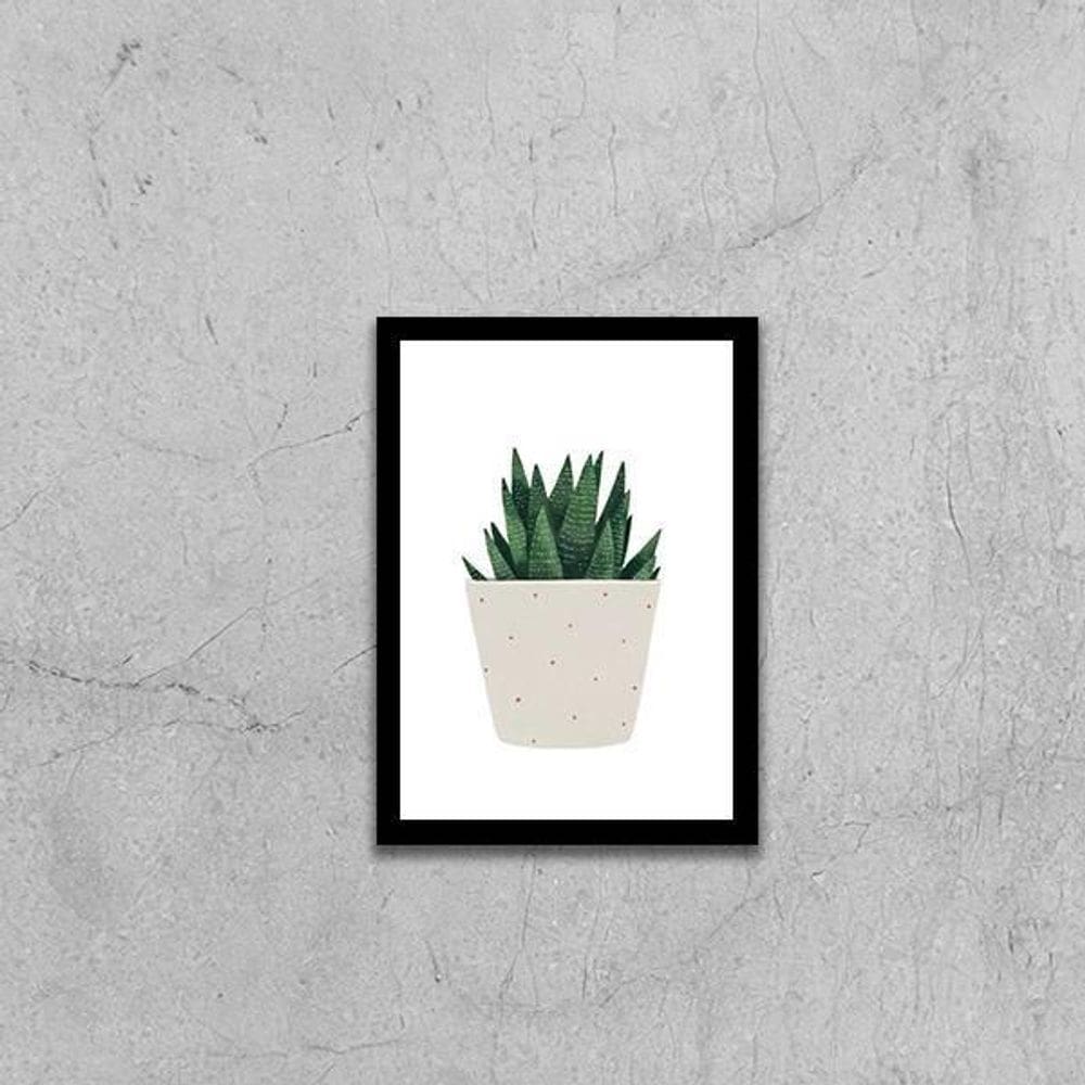 Quadro Mini Espada De São Jorge 45X34Cm Com Vidro Preta