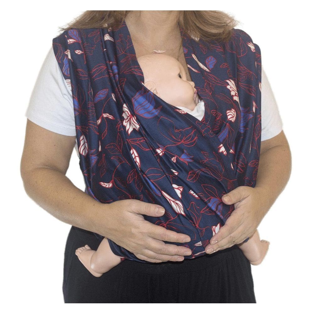 Fastsling Canguru Piêpaô Fast Sling Piepao Azul Floral G