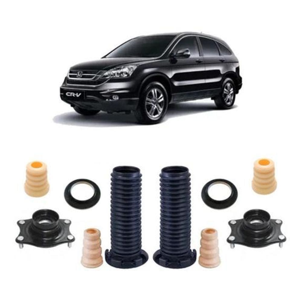 2 Kit Coxim Batente Amortecedor Dianteiro Crv 2007 2008 2009