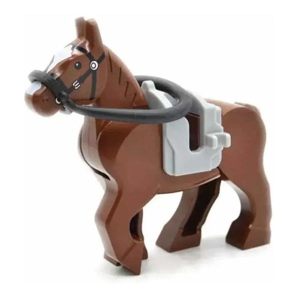 Blocos De Montar Cavalo Marrom Harry Potter Anéis Soldados