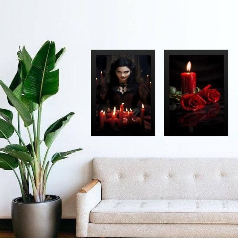 Kit 2 Quadros Maria Padilha Das Almas 24X18Cm