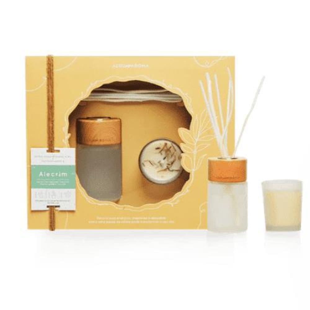 Kit Naturals Vela Perf e Difusor Alecrim | Acquaaroma