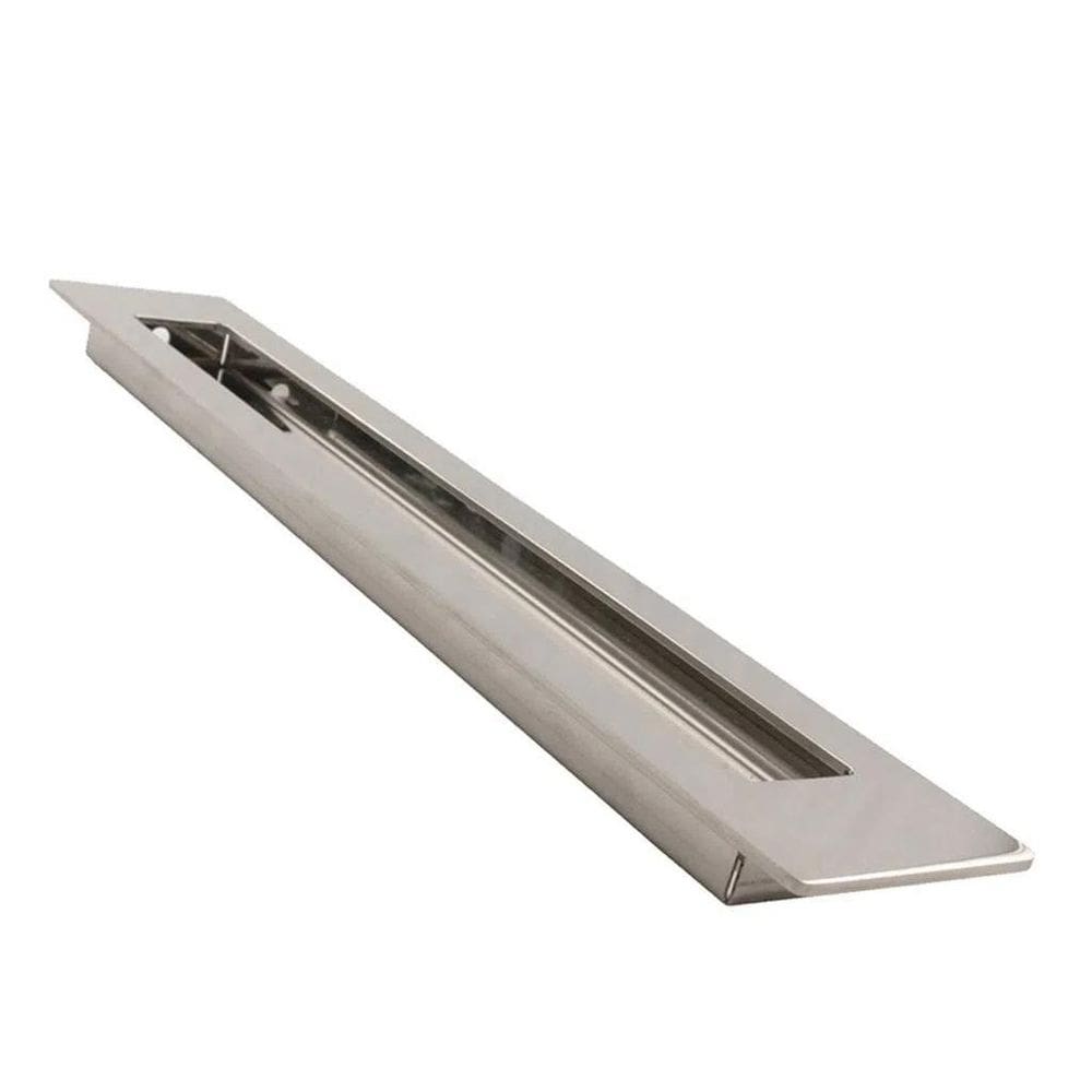 Puxador Embutir Aço Inox Escovado IL Concha 160