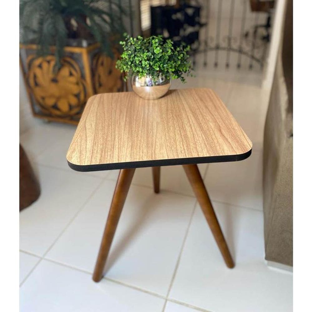 Mesa De Canto Apoio Grande Decor Tamako - Ref 11 Madeira