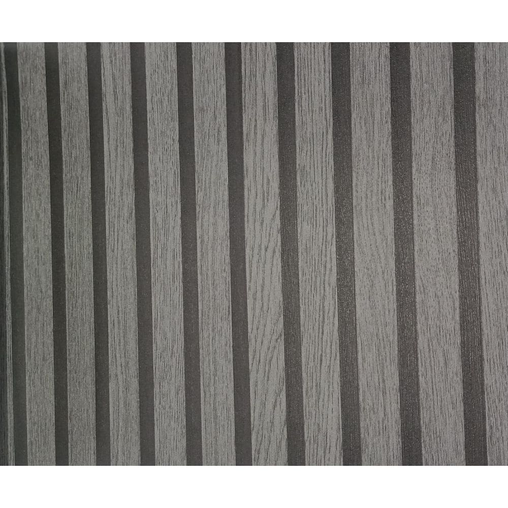 Papel De Parede Vinilico Estilo Ripado Grafite - Unique5069
